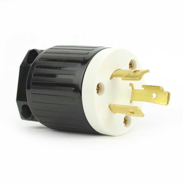 Superior Electric Twist Lock Electrical Plug 3 Wire, 20 Amps, 250V, NEMA L6-20P YGA023